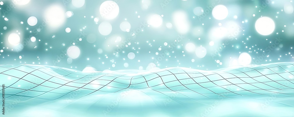 Poster Matrix abstract background idea. A serene view of gentle waves and sparkling light reflections in a tranquil water setting.
