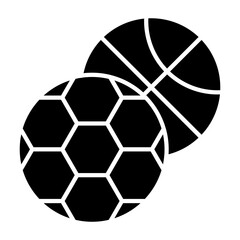 Obraz premium Physical education icon in glyph style