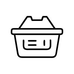storage basket icon design