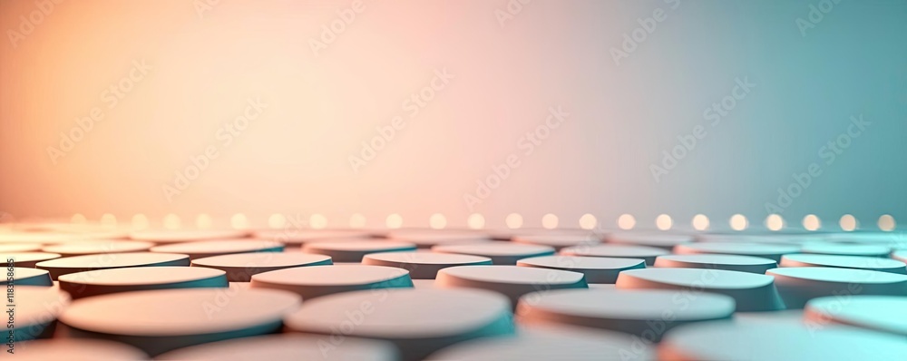 Aufkleber Matrix abstract background idea. Abstract geometric pattern with gradient colors and circular shapes for design projects.