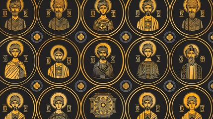 empire seamless pattern wallpaper