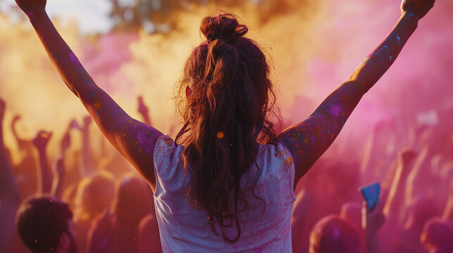 Holi, celebration, colour. color