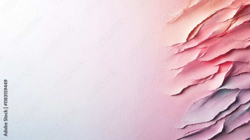 Poster Watercolor abstract background concept. Abstract background featuring layered paper textures in soft pastel hues.