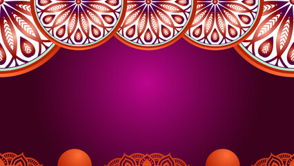 Luxury golden islamic wedding invitation ornament pattern border background banner for ramadan milad un nabi	