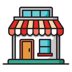 store building icon design
