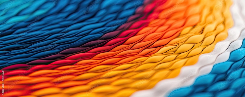 Poster Layer abstract background concept. Vibrant colored patterns textured with waves, ideal for backgrounds or creative projects.