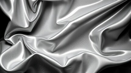 Obraz premium High-resolution stock photo of a processed collage of iridescent fabric with holographic texture, featuring a soft cinematic haze and soft focus. The hazy background enhances its commercial and profes