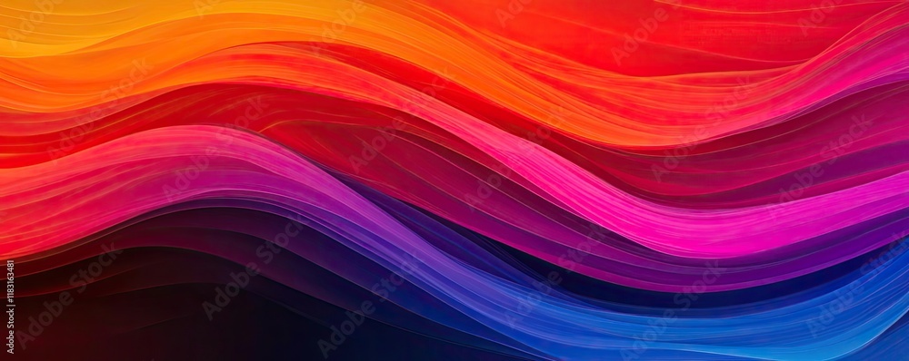 Poster fire abstract background concept. colorful abstract waves blending seamlessly in vibrant hues for ar