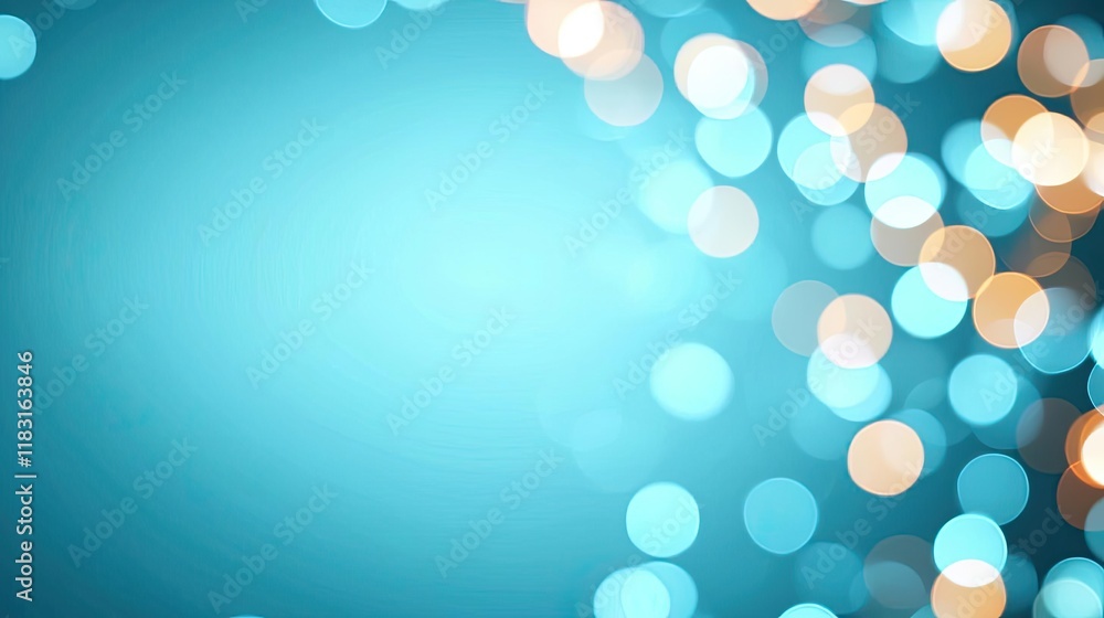 Poster Dots abstract background idea. A vibrant abstract background featuring soft bokeh lights in blue and orange tones.