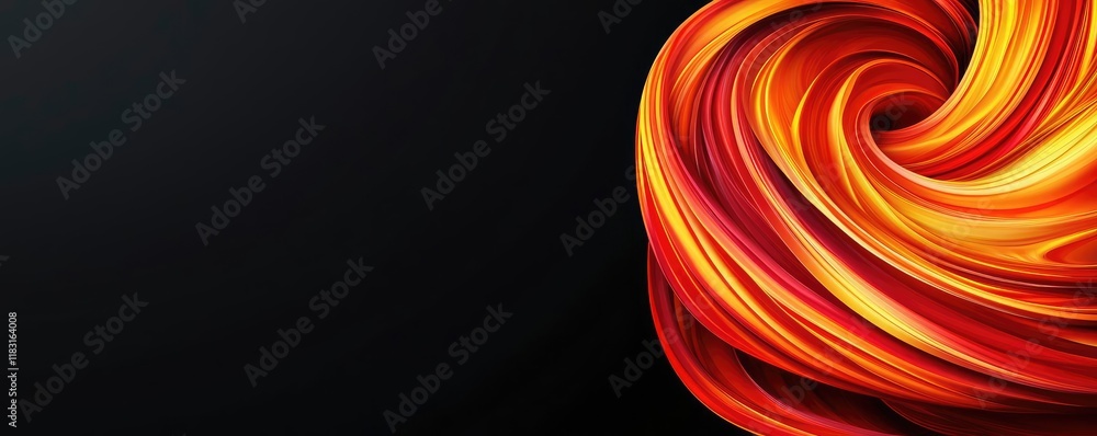 Aufkleber Fire abstract background concept. Abstract vibrant swirl design in warm colors creating a dynamic visual effect.