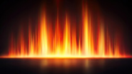 Fire abstract background concept. Dynamic flames creating a captivating display of heat and light against a dark backdrop.