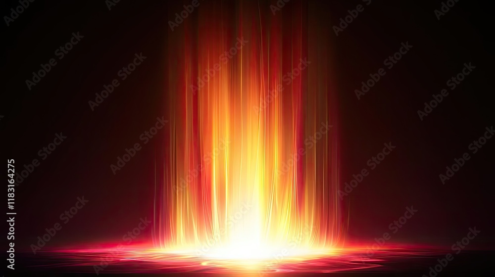 Poster Fire abstract background concept. Abstract light streaks creating a vibrant and dynamic visual effect.