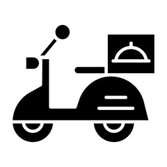 Delivery icon in glyph style