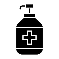 Sanitizer icon in glyph style