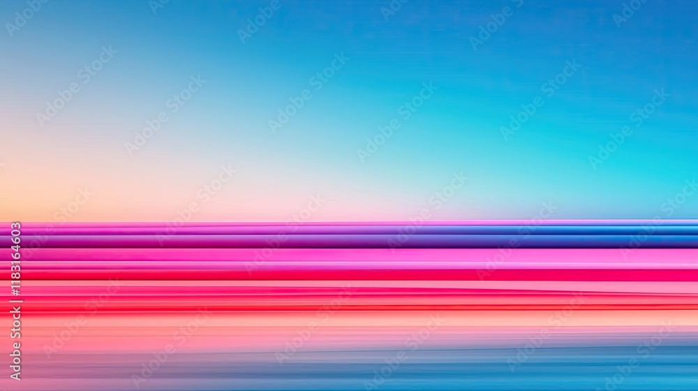 Aufkleber Layer abstract background concept. Colorful abstract lines creating a vibrant visual landscape for design projects.