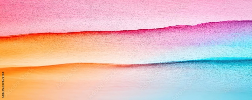 Poster Watercolor abstract background concept. Colorful abstract gradient background with smooth blending hues of orange and blue.