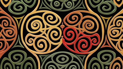 spiral seamless pattern wallpaper