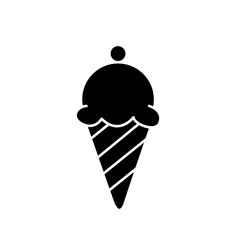 Fototapeta premium Ice cream icon in glyph style
