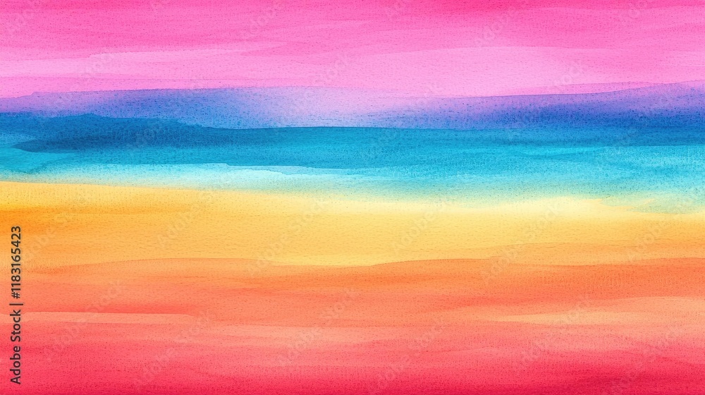 Poster watercolor abstract background concept. colorful watercolor gradient background with vibrant hues an