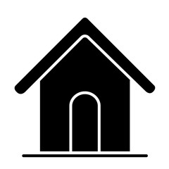 House icon in glyph style
