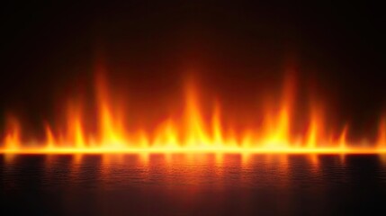 Naklejka premium Fire abstract background concept. Abstract flame beauty with vibrant orange and yellow colors creating a warm ambiance.