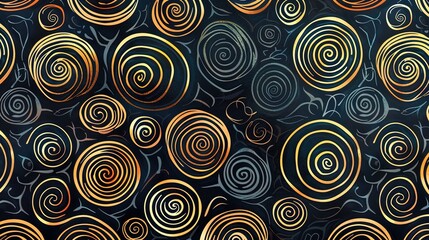 spiral seamless pattern wallpaper
