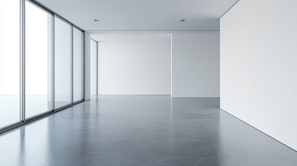 Fototapeta premium empty white room