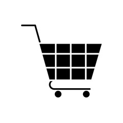 Cart icon in glyph style