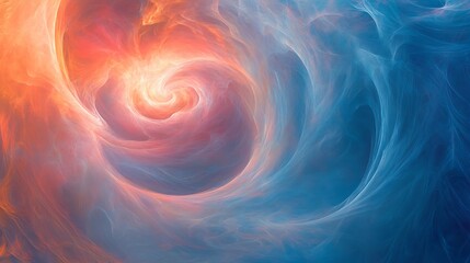 Abstract Swirling Nebula Cosmic Energy Formation