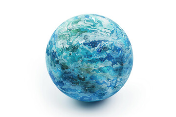 Outer Space Scene Featuring a Blue-Green Alien Planet