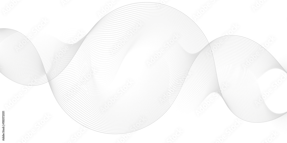 Fototapete technology flow grid blend curve wave line digital isolated energy, music dynamic gradient thin digi