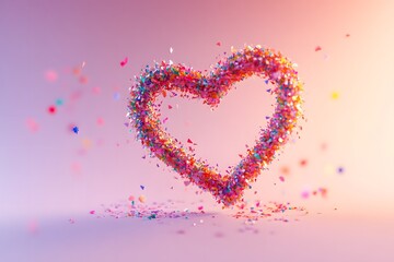 Majestic and Ethereal Heart-Themed Concepts in Natural and Cosmic Settings
