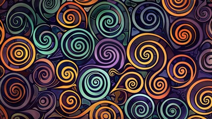 spiral seamless pattern wallpaper