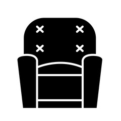 Armchair icon in glyph style