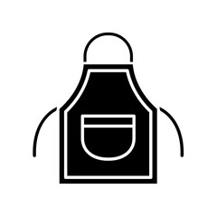Apron icon in glyph style