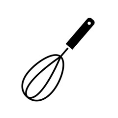Whisk icon in glyph style
