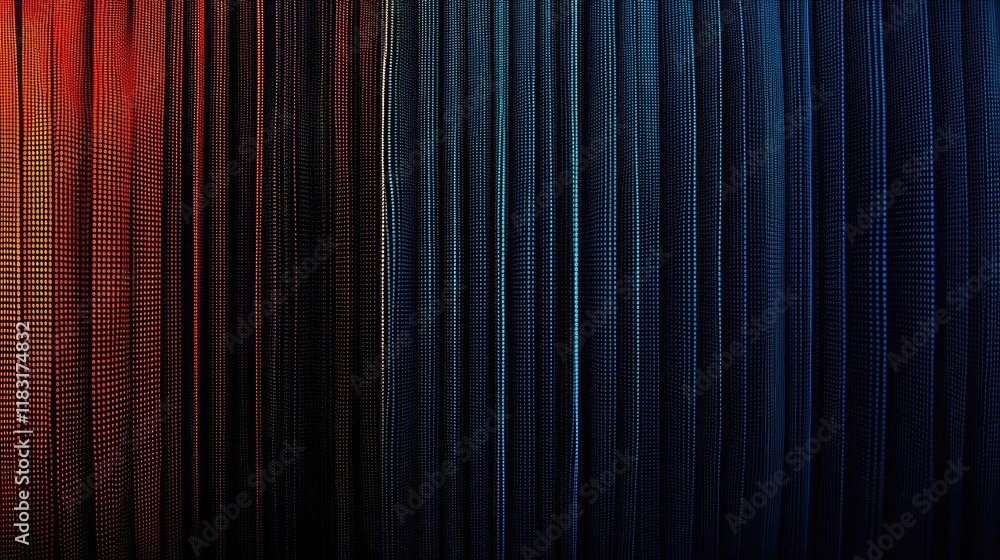 Poster Dots abstract background idea. Vibrant abstract lines in gradient colors create a dynamic visual experience.