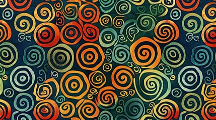 spiral seamless pattern wallpaper
