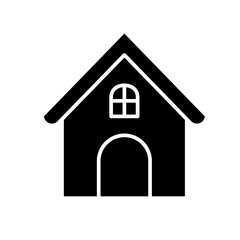 home, house icon in glyph style