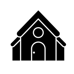 home, house icon in glyph style