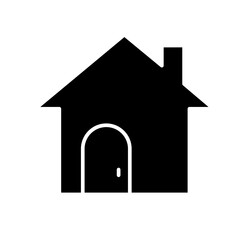 home, house icon in glyph style