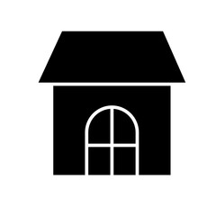 home, house icon in glyph style