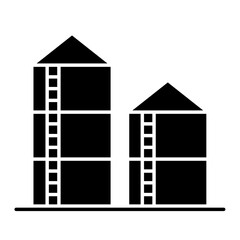 Silo icon in glyph style © North