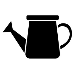 Watering pot icon in glyph style © North