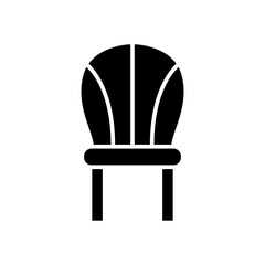 Chair icon in glyph style