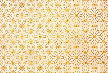 ラメグリッター_輪違い麻の葉_和紙