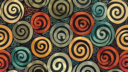 spiral seamless pattern wallpaper