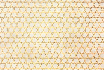 ラメグリッター_籠目_和紙