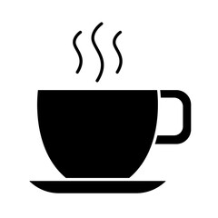 Coffee icon in glyph style