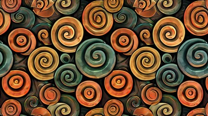 spiral seamless pattern wallpaper